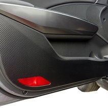 블랙라벨 차량용 프리미엄 도어커버 4p 세트 카본, 올뉴K7, 블랙, 기아