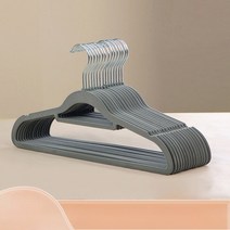 논슬립 내구성 좋은 옷걸이 42cm, 그레이, 10개