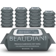 뷰디아니 라이프 플러스 물티슈 도톰한 아기 유아 저자극 대용량 캡형 엠보싱 휴대용 프리미엄, 25매입, 20개