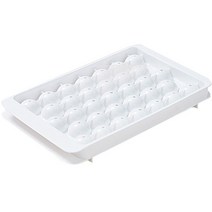 달팽이리빙 퀴진드마망 미니볼 얼음 트레이 33구, 화이트