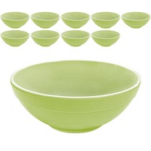 로야 멜라민 탕 면기 18.6cm, 연그린, 10개