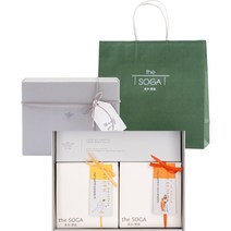 더소가 카페인 없는 프리미엄 블렌딩 티 2종 선물세트 + 쇼핑백, 1세트, 레몬스무디 티 2.5g x 10p + 스피릿오브아프리카 티 2.5g x 10p + 리본 + 메세지태그