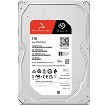씨게이트 IronWolf Pro HDD, ST6000NT001, 6144GB