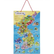 가베가족 몬테소리플러스 마그넷 우리나라 지도 퍼즐 KS4230, 1개, 83피스