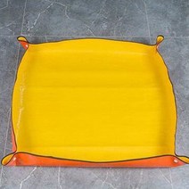 식물 심기 원예 바닥 매트 플라스틱버클 옐로우, 1개