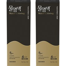 씨드비 프리미엄 물염색 시즌2 4회분, 내추럴블랙, 2개