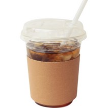 아이엔피 PLA 아이스컵 바디 92.5mm 410ml 25p + 드링킹 리드 뚜껑 25p + 종이 홀더 25p + PLA 빨대 25p 세트, 1세트