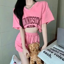 여성용 블랙101 미네 레터링 트레이닝 상하의 세트 B235WF00456