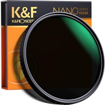 케이앤에프컨셉 NANO-X Variable 가변필터 8K AGC Glass 49mm, ND2-ND32