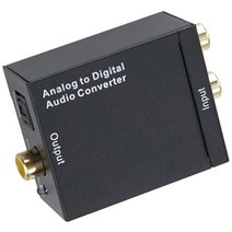 컴스 아날로그 RCA 2선 to 디지털 오디오광 컨버터 + 오디오광 케이블, TB657