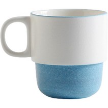 모다키친 파스텔 투톤 스택 머그컵 300ml, 스카이, 1개