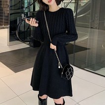엘쏘 꽈배기 니트 원피스