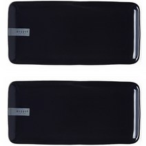 네오플램 구겐 페이퍼 세라믹 직사각 접시, 네이비, 2개