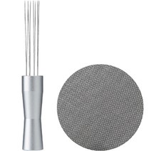 칼딘 퍽 스크린 필터 51mm + 커스텀 침칠봉 세트, 실버(침칠봉), 1세트