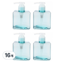 마켓에이 미니멀 펌프 공병 디스펜서 250ml, 16개, 라이트블루