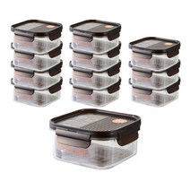 락앤락 비스프리모듈러 밀폐용기 정사각 600ml, 12개, 용기 12개