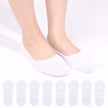 두발로 여성용 앞꿈치 보강 더블밴드 페이크삭스 8켤레