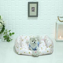 두기펫 반려동물 쿨 인견 방석, 라마핑크