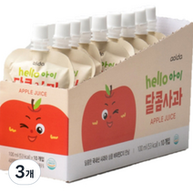 아올다 hello 아이 달콤사과 주스 100ml x 10p, 사과맛, 30개