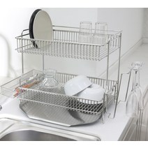 포에타 올스텐 304 식기건조대 2단 B형, 실버