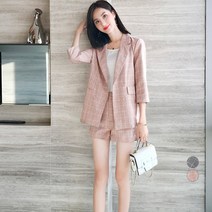 루나걸 베루나 체크 투피스