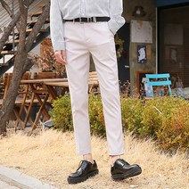머시따 남성용 히든밴딩 일자핏 10부 슬랙스