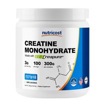 뉴트리코스트 크레아틴 분말, 300g, 1개