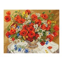 아이러브페인팅 정물 DIY 보석십자수 50 x 40 cm, 뷰티퓰화병, 1세트