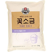 CJ제일제당 백설 꽃소금, 3kg, 1개