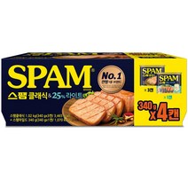 스팸 클래식 340g 3p + 25% 라이트 1p, 1세트