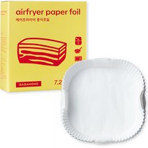 가가호호 에어프라이어 종이호일 사각접시형 260 x 45 mm 7.2L 90p, 1개