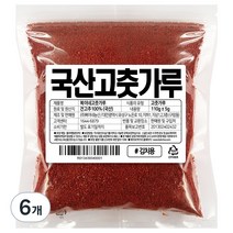 복이네먹거리 국산 햇 고춧가루 보통맛 김치용, 110g, 6개