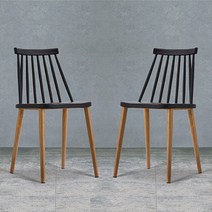 오에이데스크 하프체어 2p, 블랙