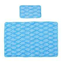 아이티비틀 인견 쿨매트 싱글 + 베개 세트, BLUE