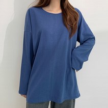 마이시즌 여성 소장해 옆트임 라운드 긴팔티 11컬러