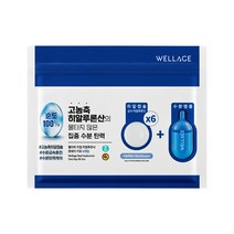 웰라쥬 리얼 히알루로닉 원데이 키트 앰플, 1ml, 6개