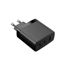 만듦 100W GaN 3포트 고속 멀티 충전기, 블랙, 1개