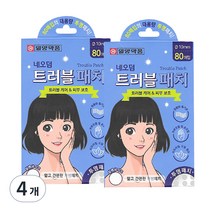 네오덤 트러블패치 원형 투명, 80개입, 4개