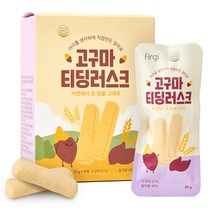 퍼기 유아용 고구마 티딩러스크 치발과자, 6개, 20g
