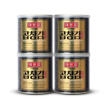 대천김 곱창 캔김 4캔, 1세트