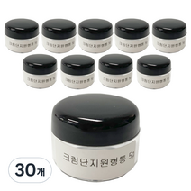 데일리프렌즈 화장품 공병 크림 단지 원형통 5g, 투명, 30개