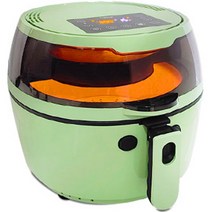 에버튼하우스 에어프라이어 회전형 6.5L, EHKB-AF5223C, 올리브