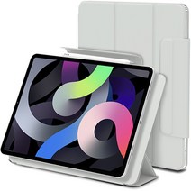 신지모루 마그네틱 폴리오 펜슬 커버 태블릿PC 케이스, 웜 그레이