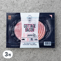 존쿡델리미트 목살베이컨, 150g, 3개