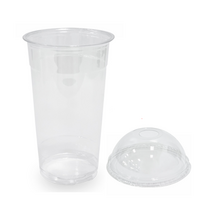 투고팩 테이크아웃 107파이 PET 아이스컵 1000ml x 50p + 돔뚜껑 50p 세트, 50개, 1세트