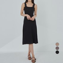아피나르 스퀘어넥 민소매 원피스
