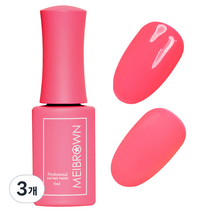 메이브라운 컬러 젤 6ml, M31 여름네일 핑크형광, 3개