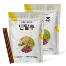 오래살개 반려동물 슈퍼푸드 덴탈츄 15p, 2개, 코코넛 + 렌틸콩 + 파슬리 혼합맛