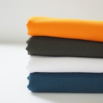 나비손길 코튼트윌지 대폭 원단 4분의 1마 패키지1, 화이트, 올리브그린, 비비드오렌지, 청록