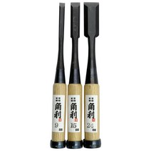 가쿠리 화이트오크핸들 목공끌 3pcs.set, 1개